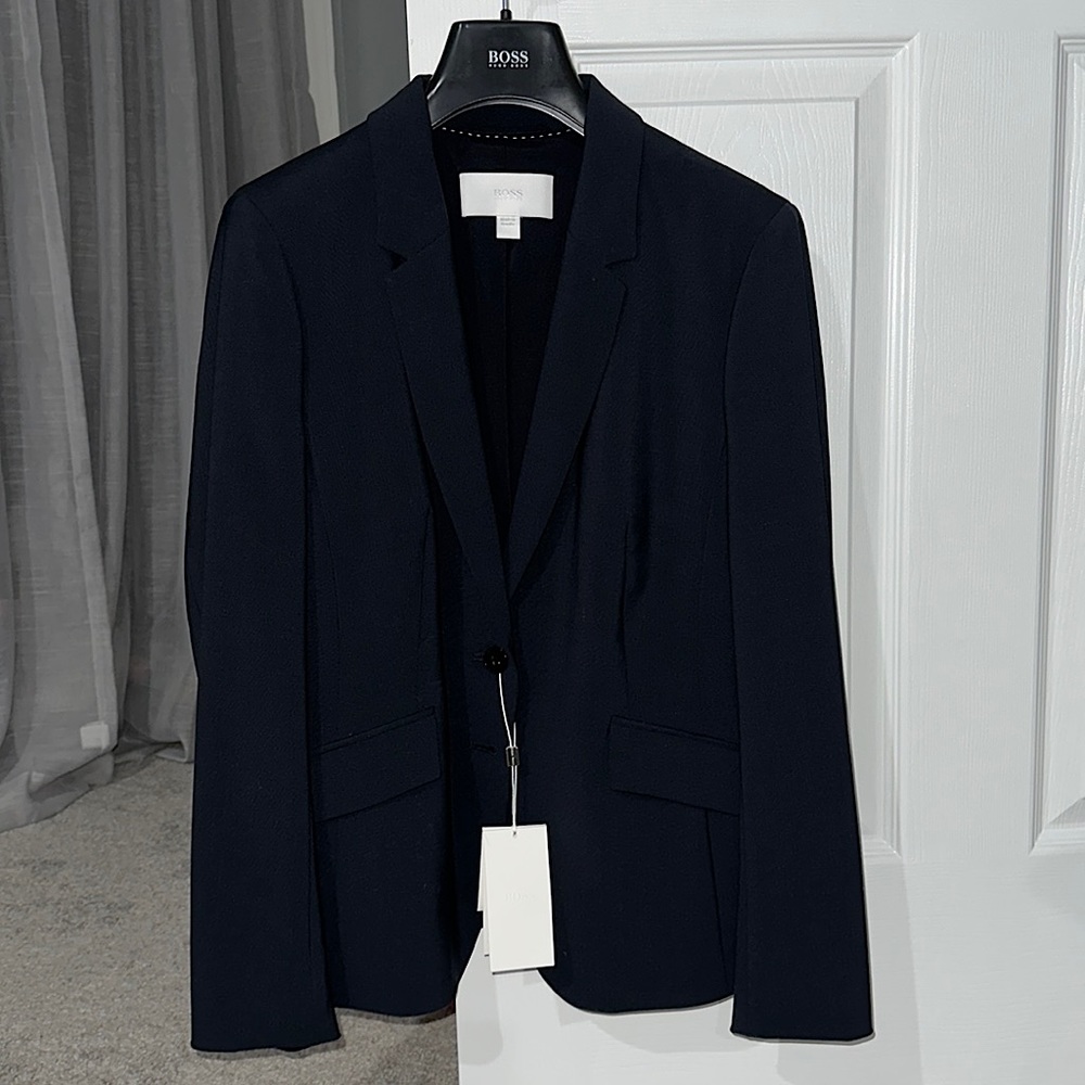 Boss by Hugo Boss Navy Jiletara Fundamental Blazer